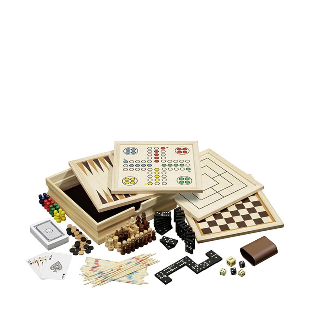Philos Houten spellen set Compendium 10 - klein Compendium