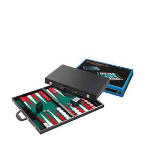 Backgammon groen tournament 54x32cm Backgammon