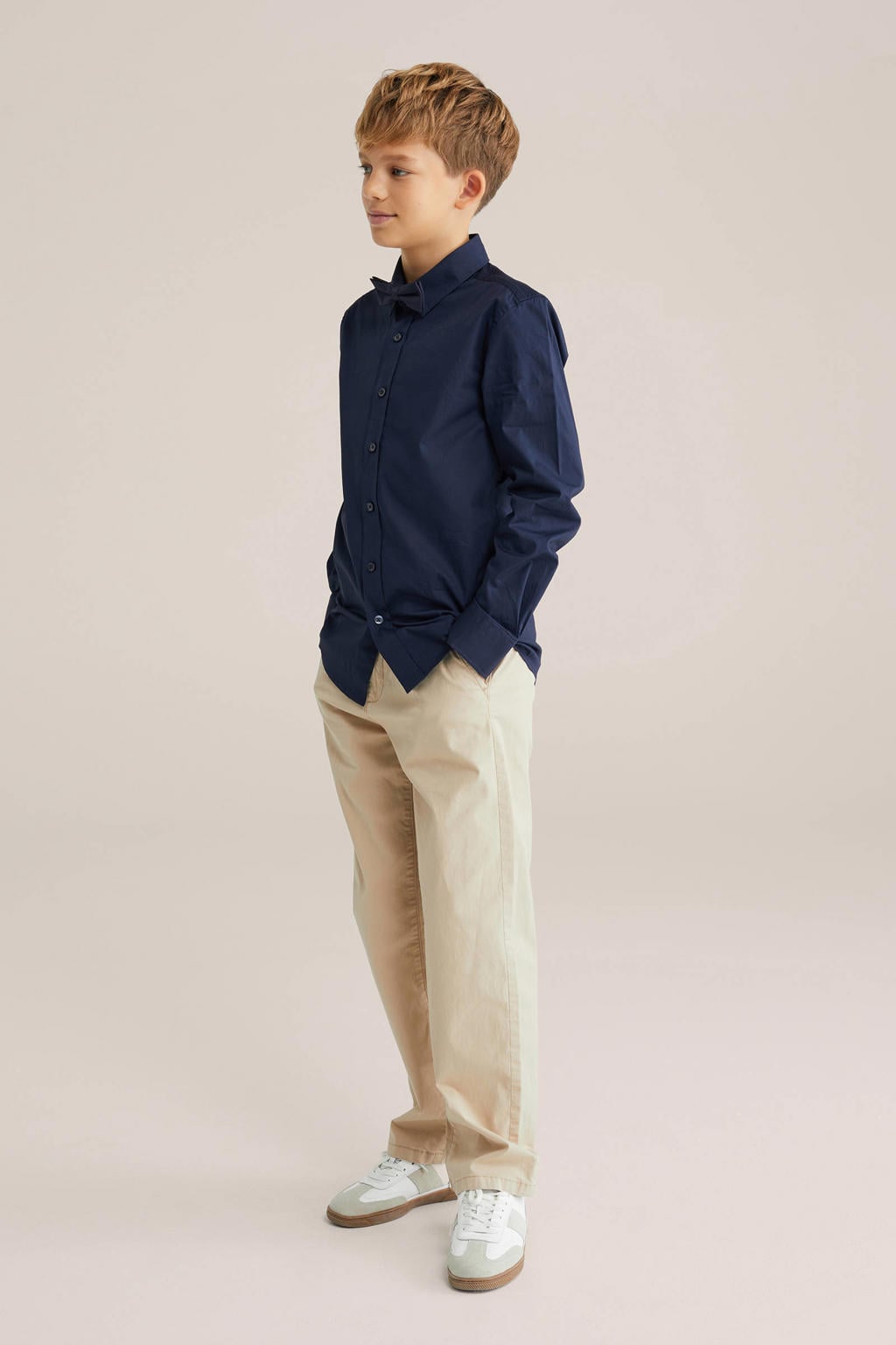 WE Fashion overhemd donkerblauw
