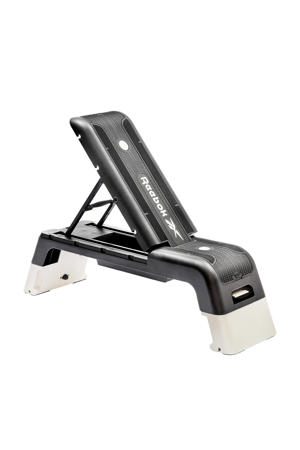 verstelbare aerobic step zwart/wit