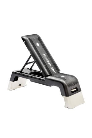 verstelbare aerobic step zwart/wit