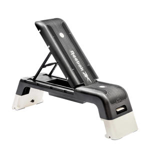 verstelbare aerobic step zwart/wit