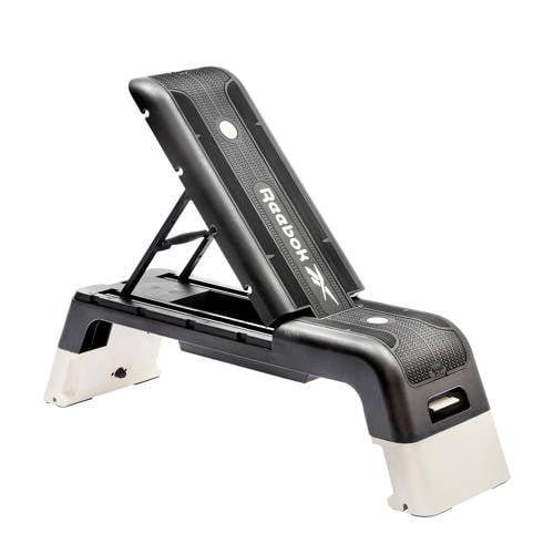 Reebok verstelbare aerobic step zwart/wit afbeelding