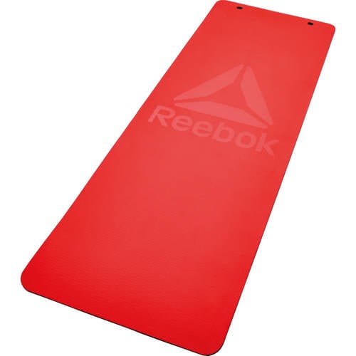 Wehkamp Reebok functional fitnessmat yogamat 8mm rood/zwart aanbieding