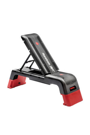  verstelbare aerobic step zwart/rood