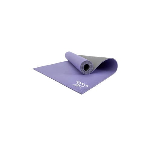 Reebok yogamat 6 mm double sided paars/grijs