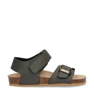 leren sandalen groen