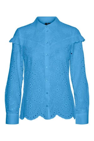 blouse VMNEW met ruches blauw