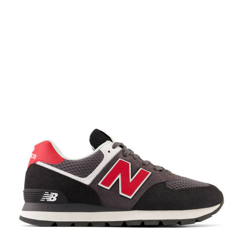 New Balance 574 sneakers zwart/rood/grijs