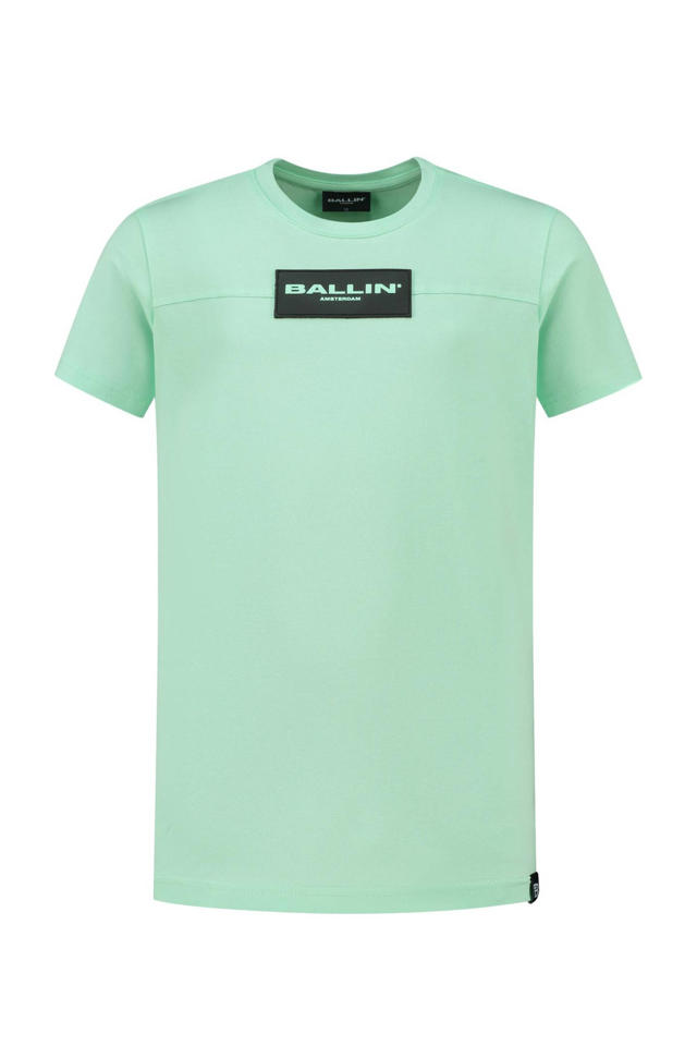 Ballin T-shirt met logo mintgroen wehkamp