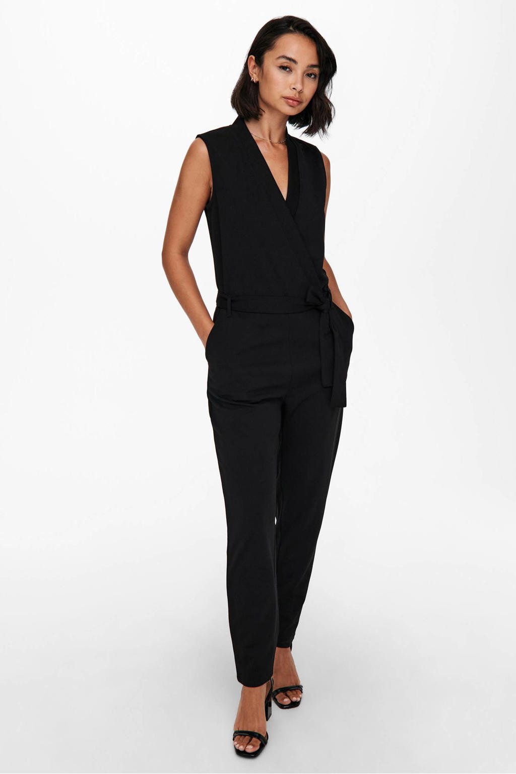 JDY jersey jumpsuit zwart