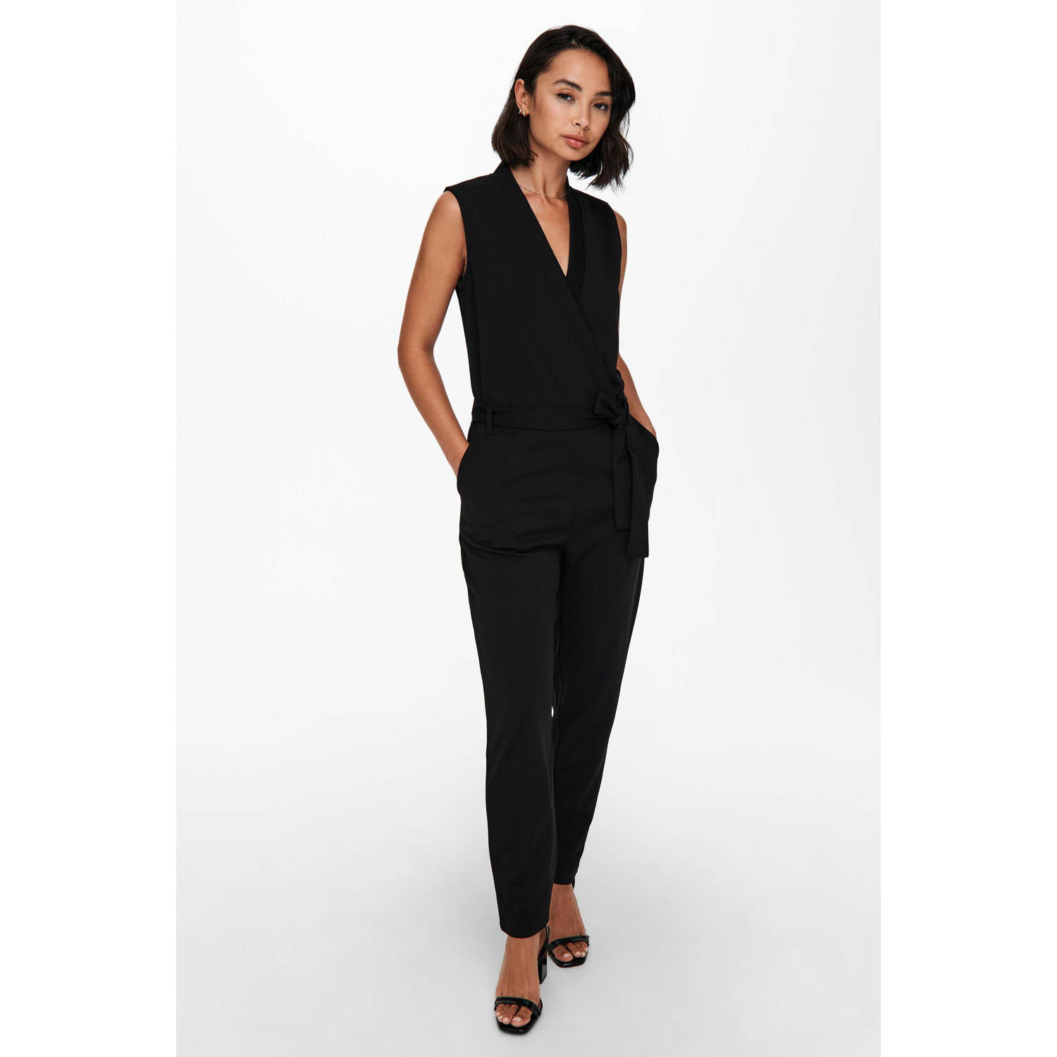 JDY jersey jumpsuit zwart