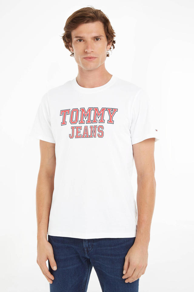 Vruchtbaar Op maat Verzadigen Tommy Jeans T-shirt met logo white | wehkamp