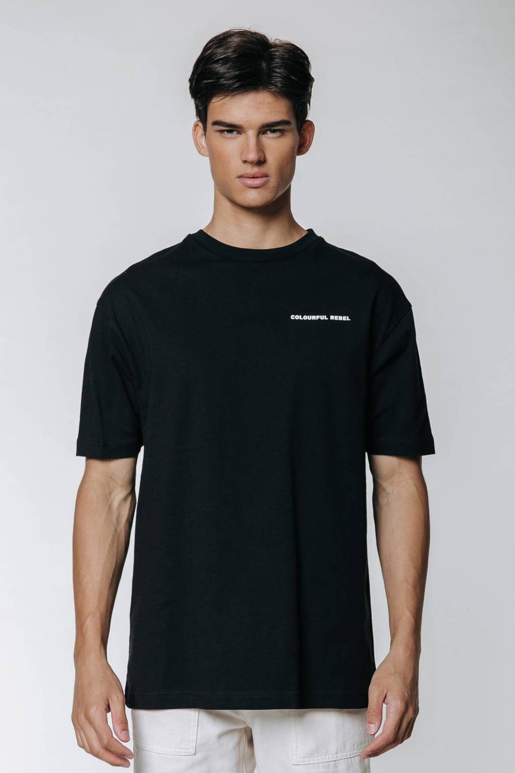 Colourful Rebel T-shirt You Knew The Game van katoen zwart wehkamp