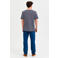 Selected gestreept T-shirt SLHBRIAC donkerblauw