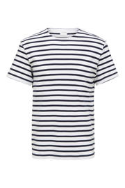 thumbnail: Selected gestreept T-shirt SLHBRIAC wit