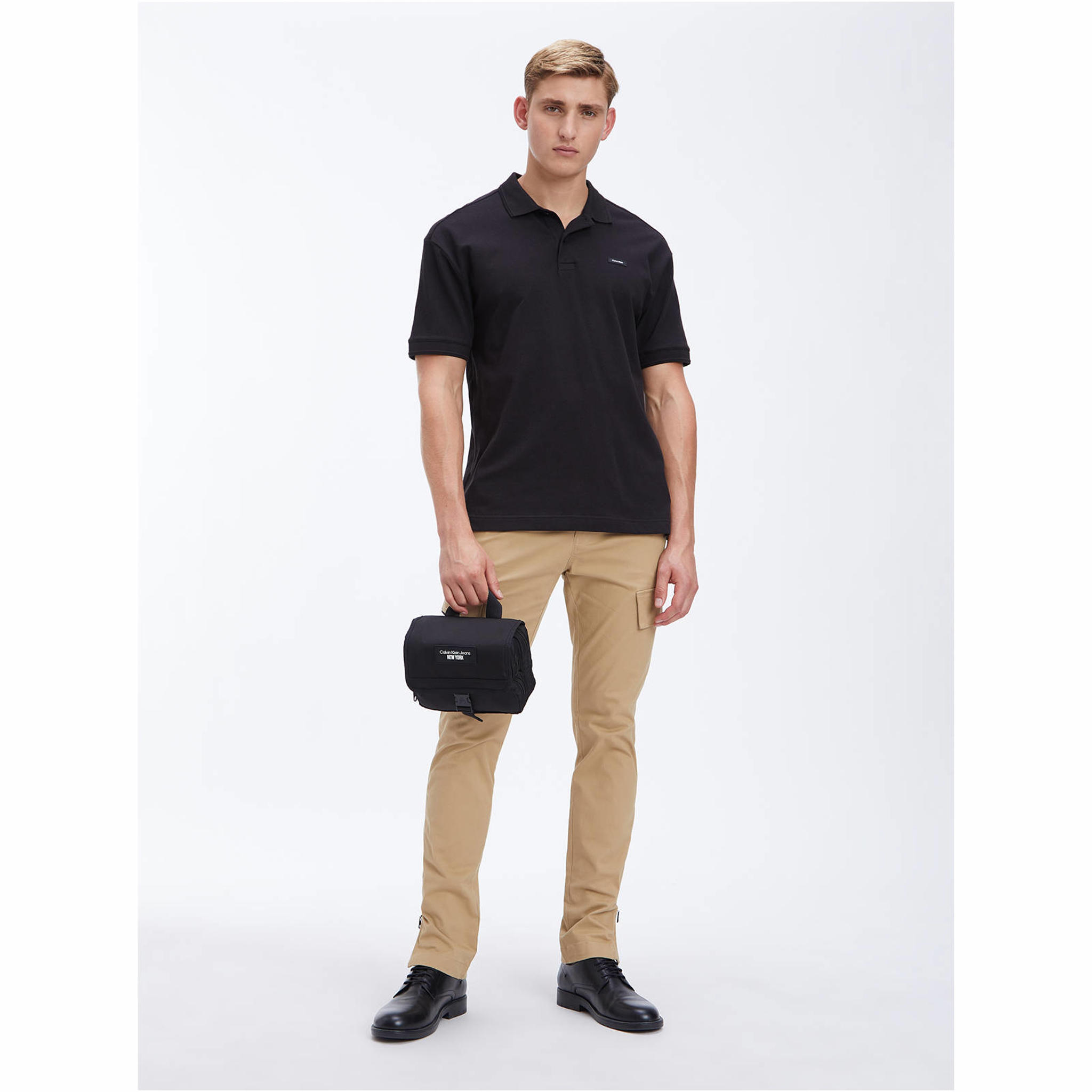 CALVIN KLEIN JEANS toilettas met logo zwart - Afbeelding 2