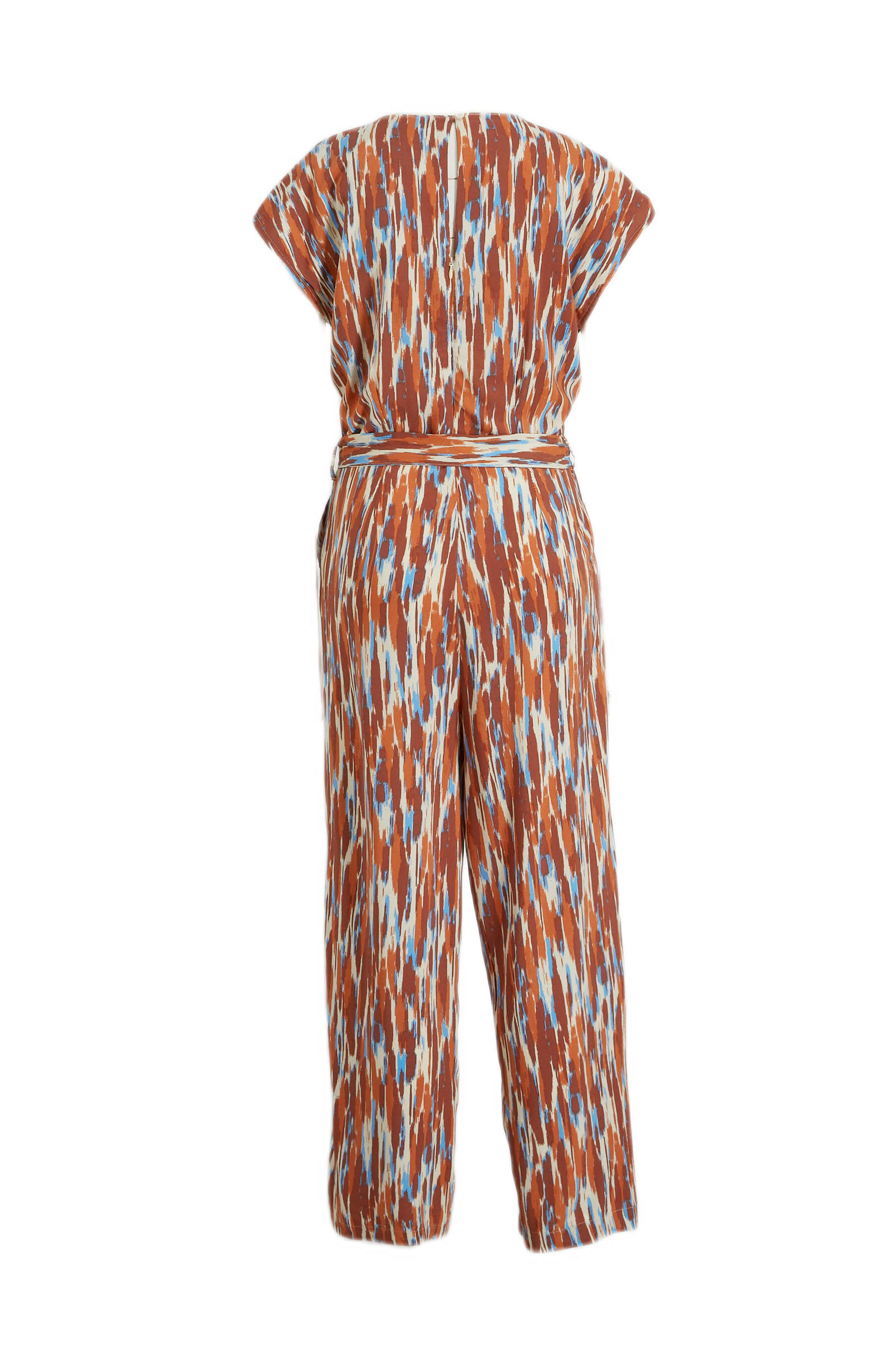 B.Young jumpsuit BYMMJOELLA met all over print bruin/blauw wehkamp