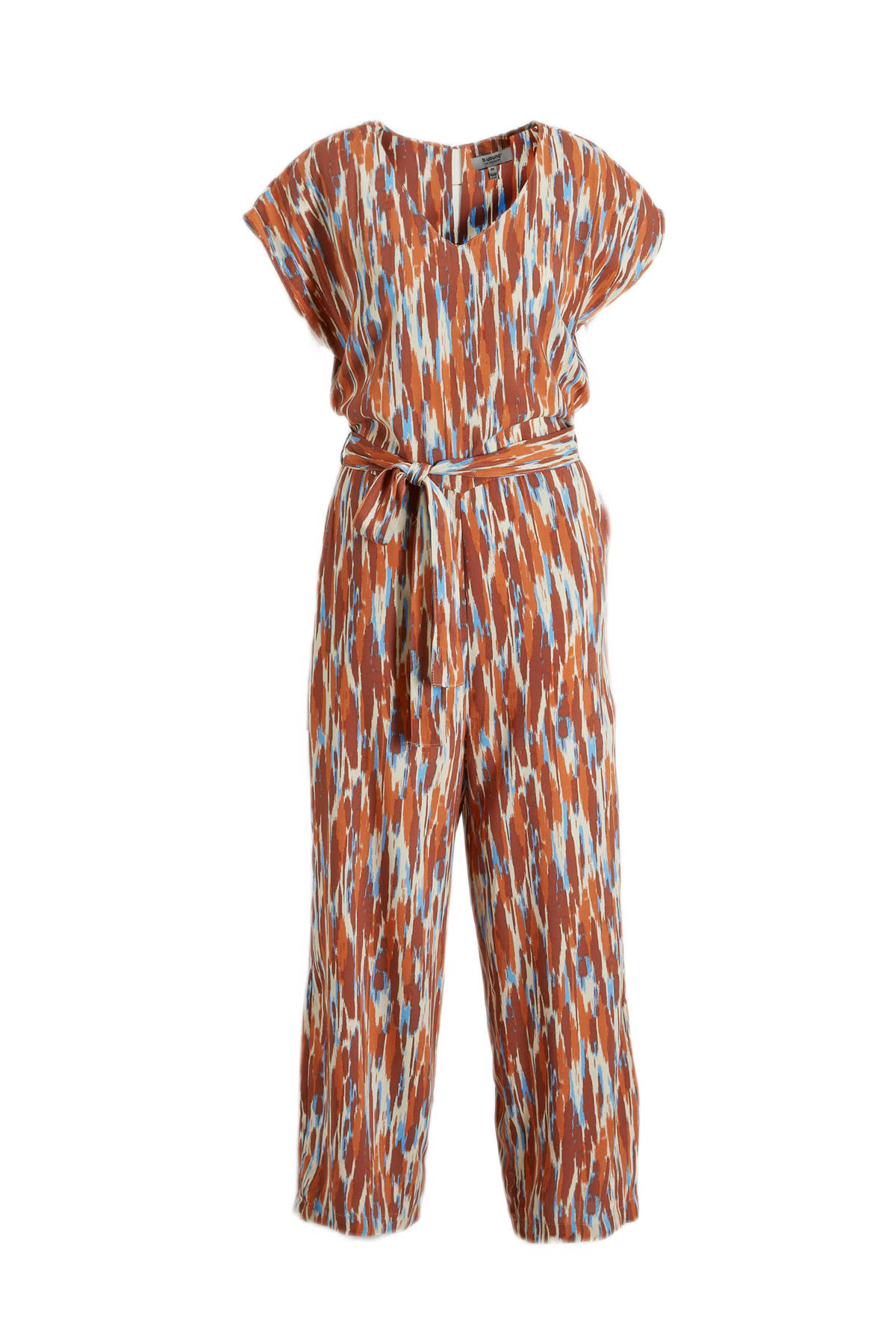 B.Young jumpsuit BYMMJOELLA met all over print bruin/blauw wehkamp