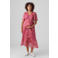 VERO MODA MATERNITY semi-transparante zwangerschapsjurk VMMSILO met all over print en volant roze