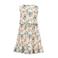 NAME IT KIDS gebloemde jurk NKFVINAYA van polyester wit/zalm/groen