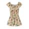 NAME IT KIDS gebloemde jumpsuit NKFVINAYA van polyester ecru/zalm/groen
