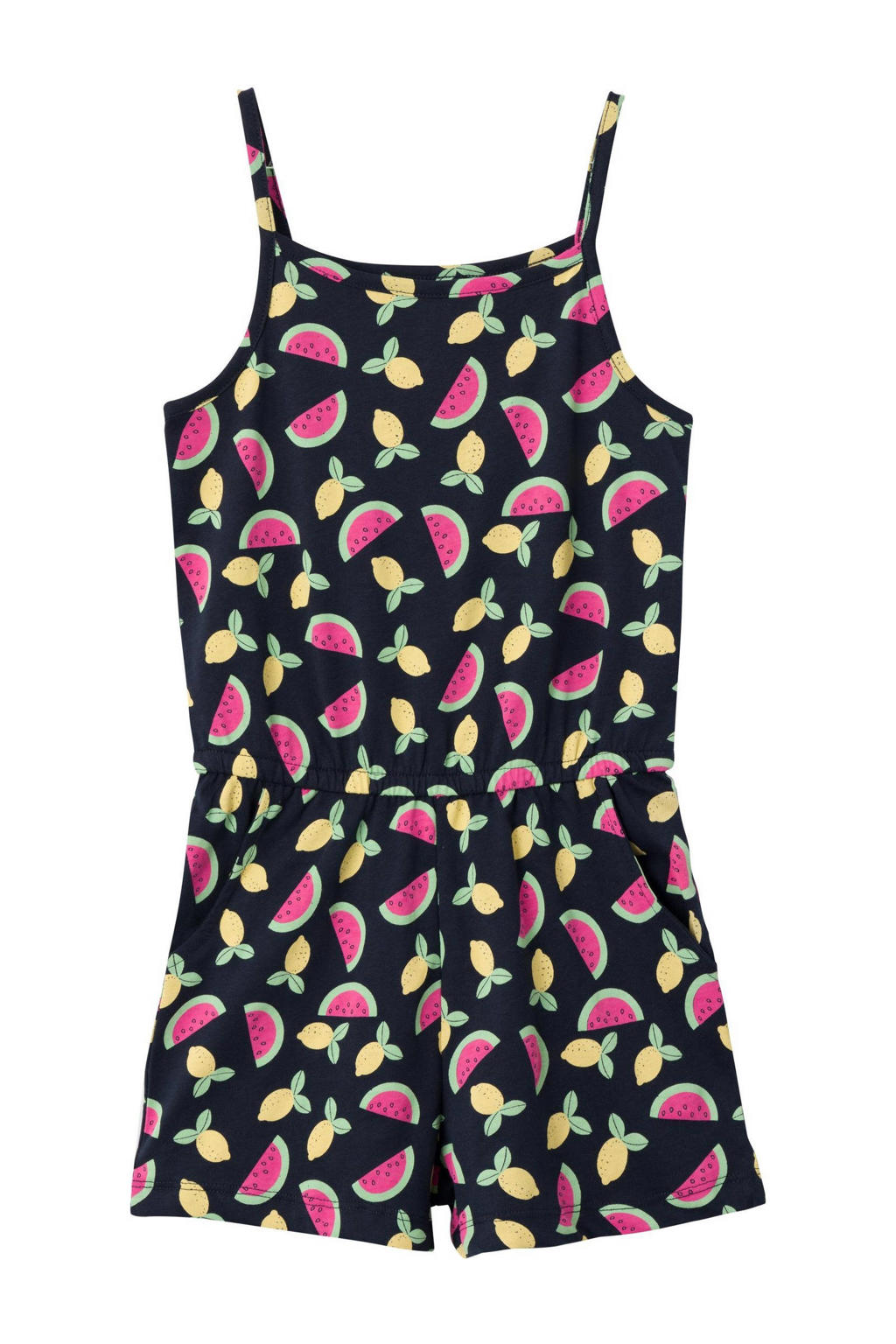 NAME IT KIDS playsuit NKFVIGGA met all over print donkerblauw/multicolor