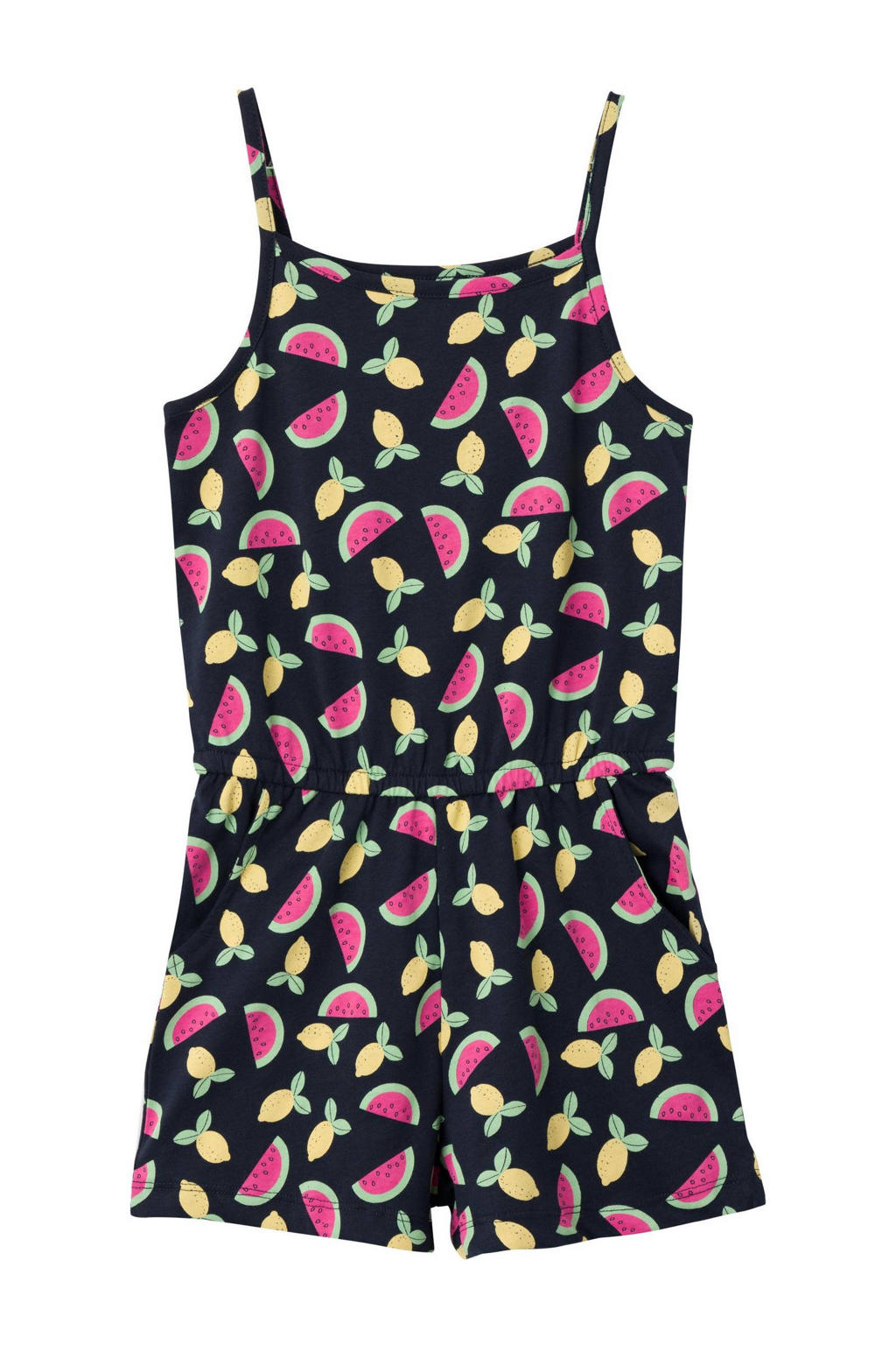 NAME IT KIDS playsuit NKFVIGGA met all over print donkerblauw/multicolor