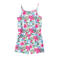 NAME IT KIDS gebloemde jumpsuit NKFVIGGA wit/fuchsia/groen