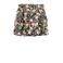 NAME IT KIDS gebloemde rok NKFVINAYA van polyester donkerblauw/groen/zalm