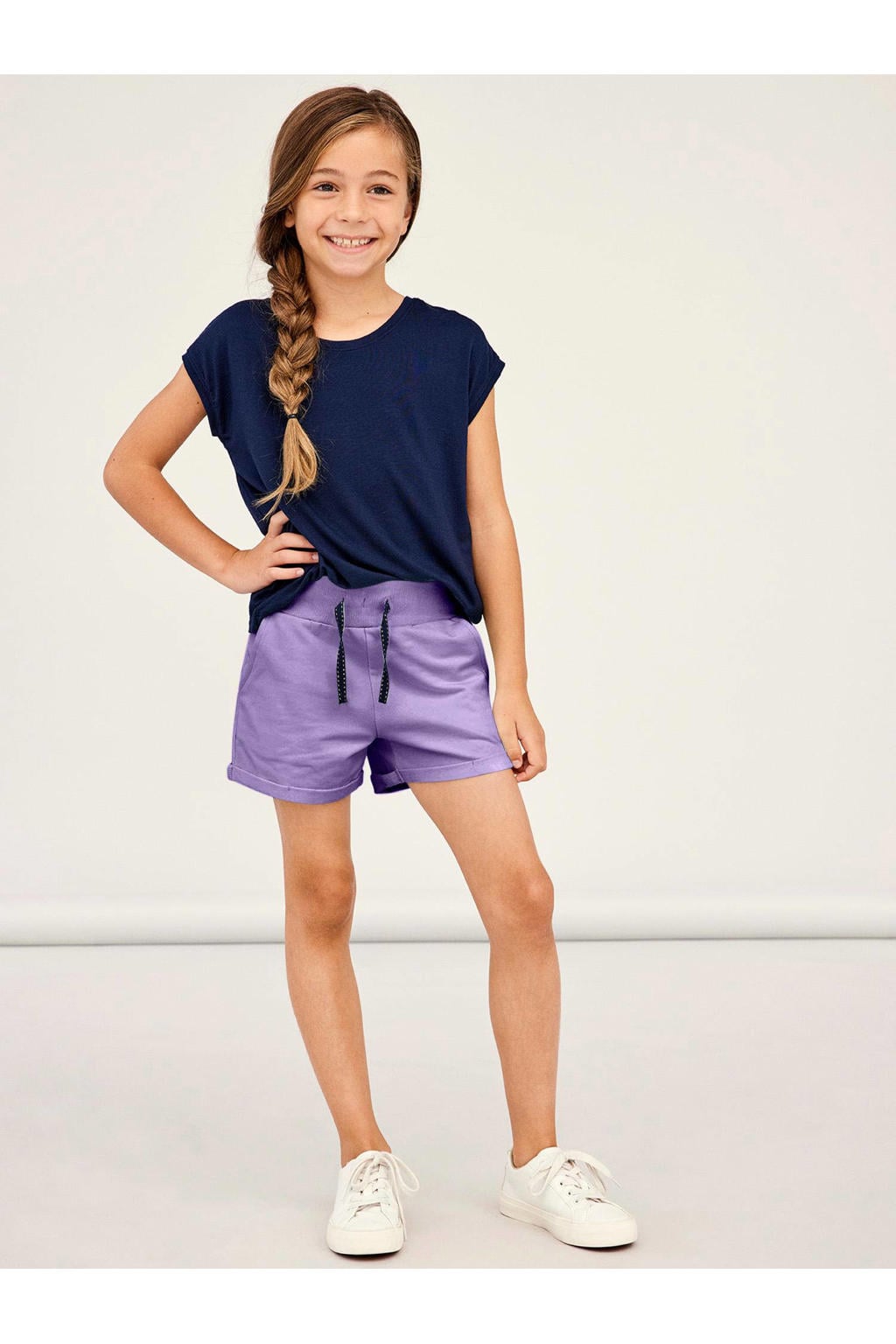 NAME IT KIDS sweatshort NKFVOLTA lila