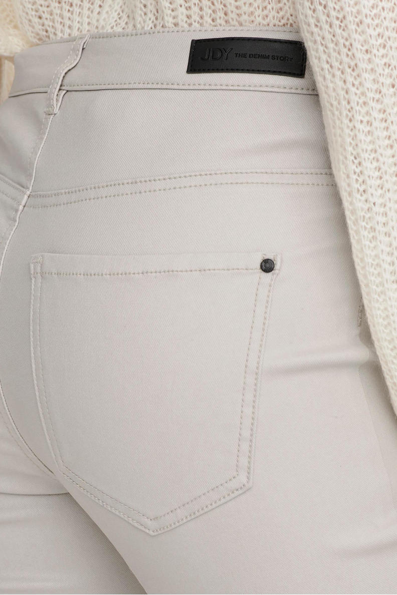 JDY coated high waist skinny broek JDYNEWTHUNDER beige | wehkamp