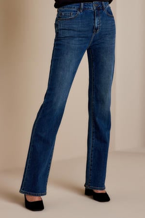 flared jeans lucca donkerblauw