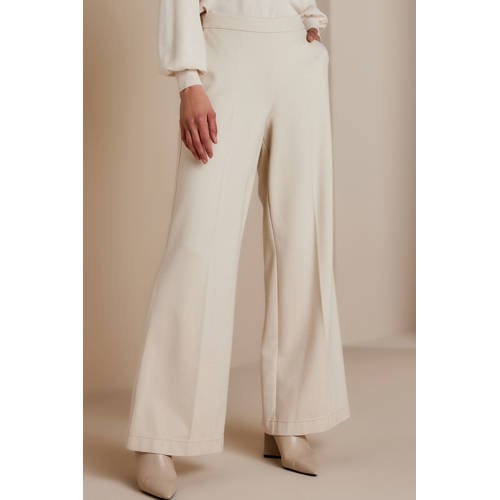 Summum bootcut pantalon Rome ivoor afbeelding