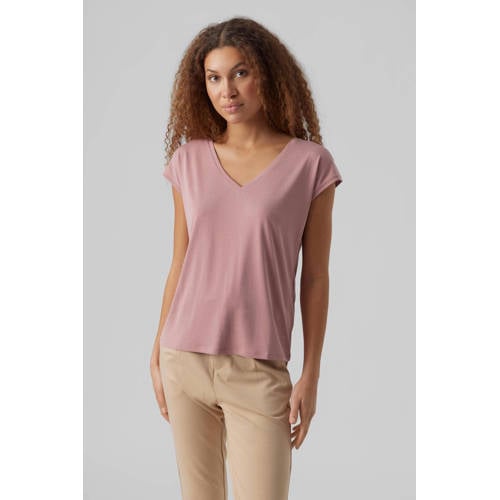 VERO MODA T-shirt VMFILLI lichtroze afbeelding
