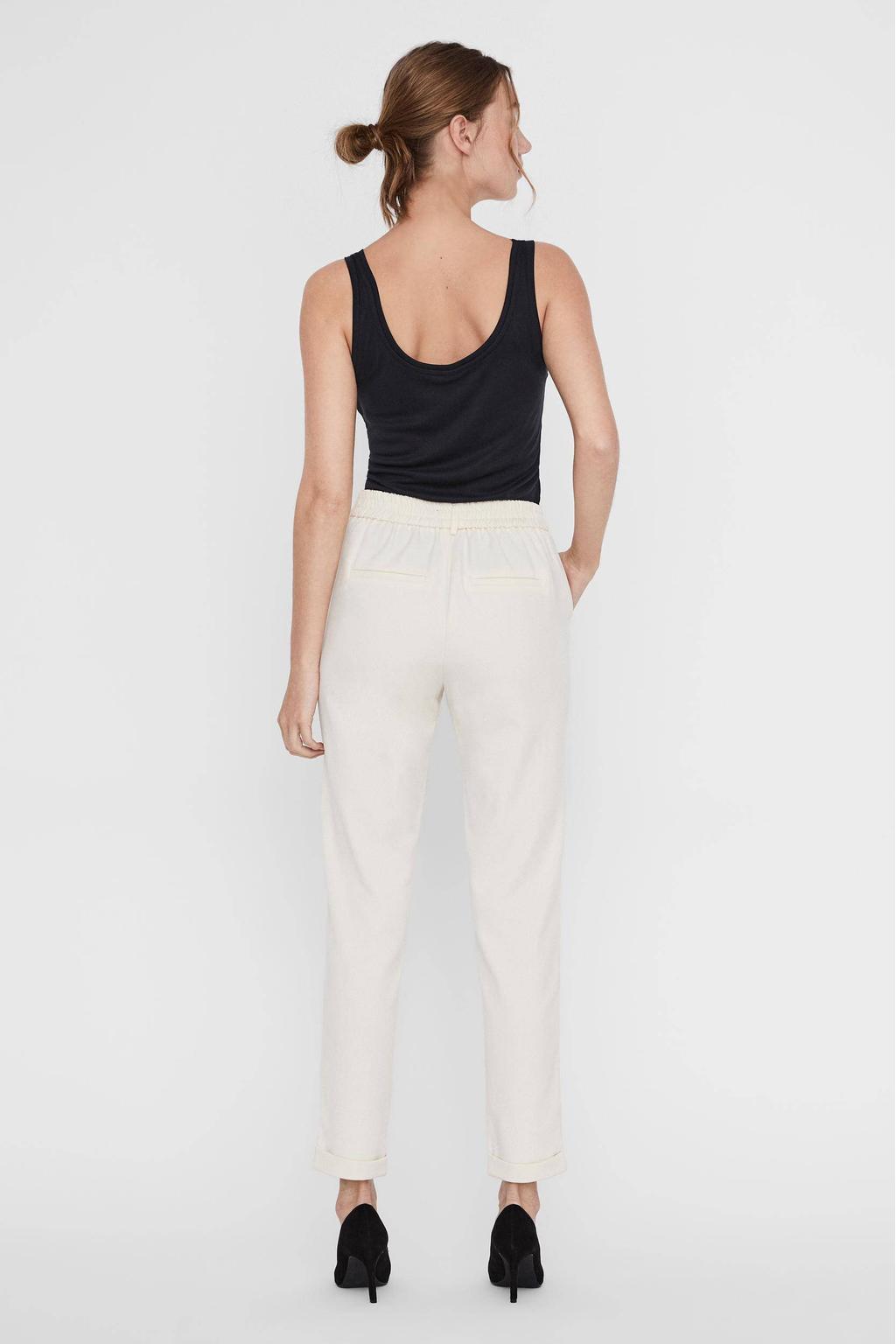 VERO MODA slim fit pantalon VMMAYA ecru