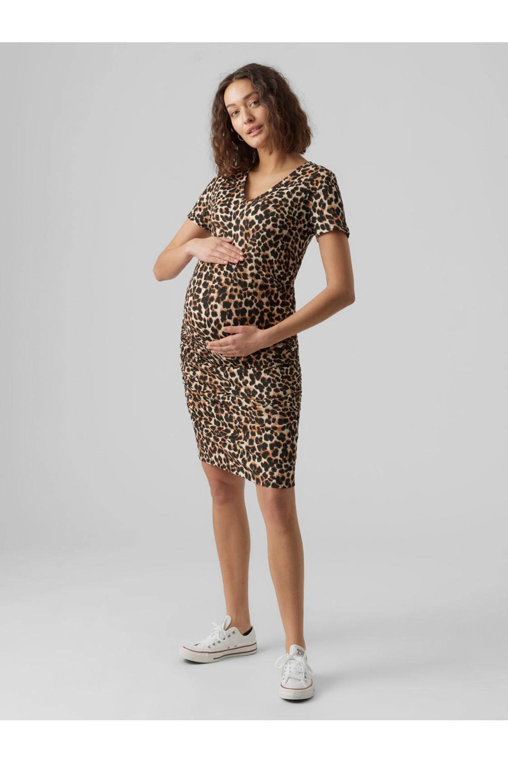 mamalicious-zwangerschapsjurk-mlmeju-met-panterprint-bruin-zwart-wit