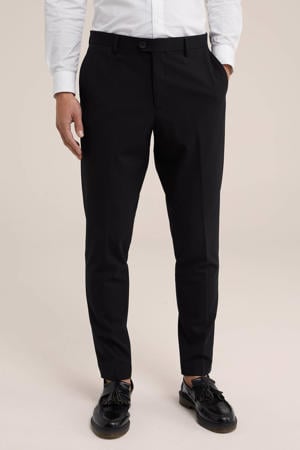 slim tall fit pantalon zwart