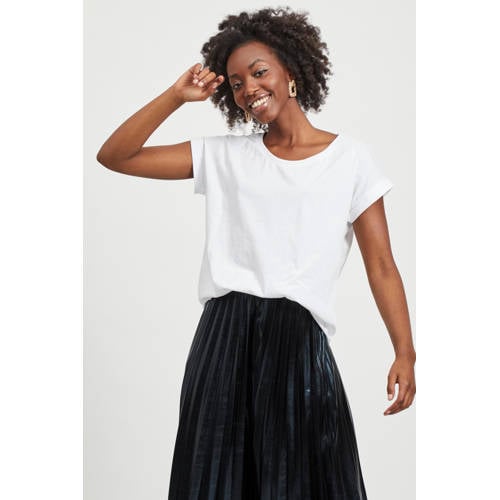 VILA T-shirt VIDREAMERS met katoen wit afbeelding