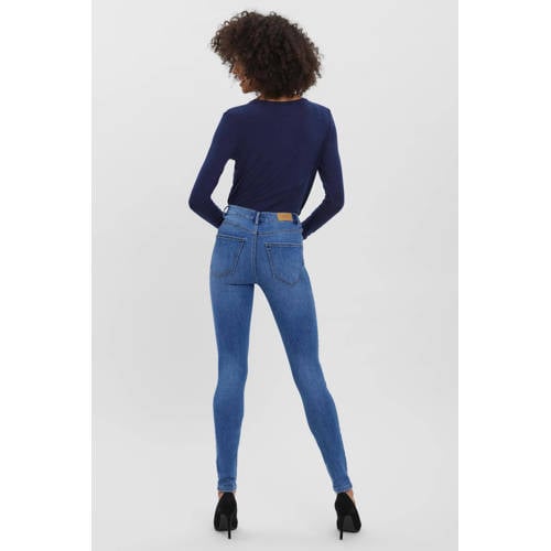 VERO MODA high waist skinny jeans VMSOPHIA medium blue denim afbeelding