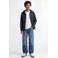 JACK & JONES JUNIOR gewatteerde tussenjas JJEMULTI donkerblauw