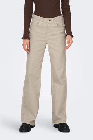high waist wide leg jeans ONLJUICY ecru