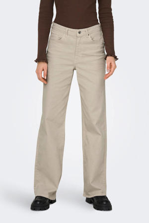 high waist wide leg jeans ONLJUICY ecru