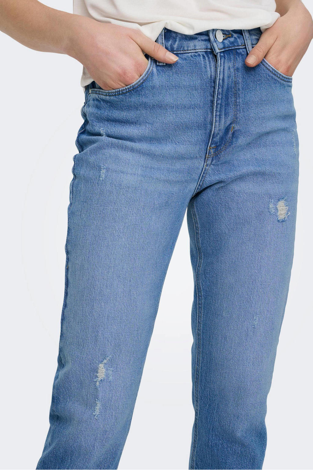 ONLY Female Straight-Fit Jeans ONLEMILY Hohe Taille Gerade geschnitten Verkürzt Jeans : Only
