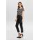 ONLY top met panterprint ONLVIC zand/ zwart