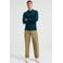 WE Fashion gebreide polo deep teal