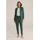 WE Fashion jersey getailleerde blazer Liz donkergroen