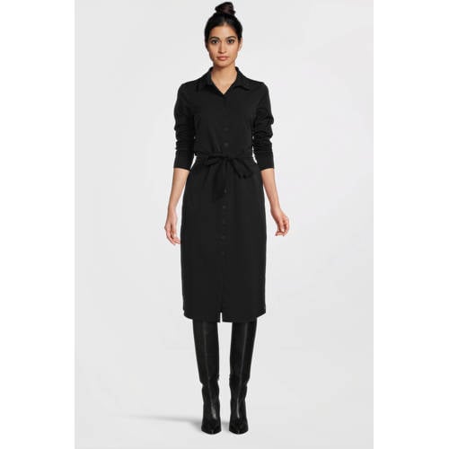 TQ-Amsterdam blousejurk Claudia van travelstof zwart afbeelding