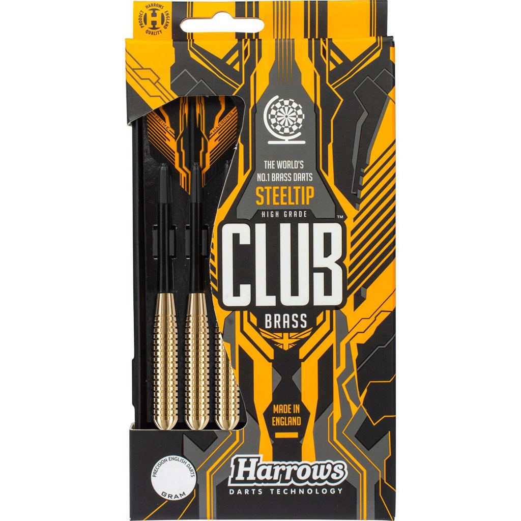 Harrows  Club Brass steeltip dartpijlen (23 gram)