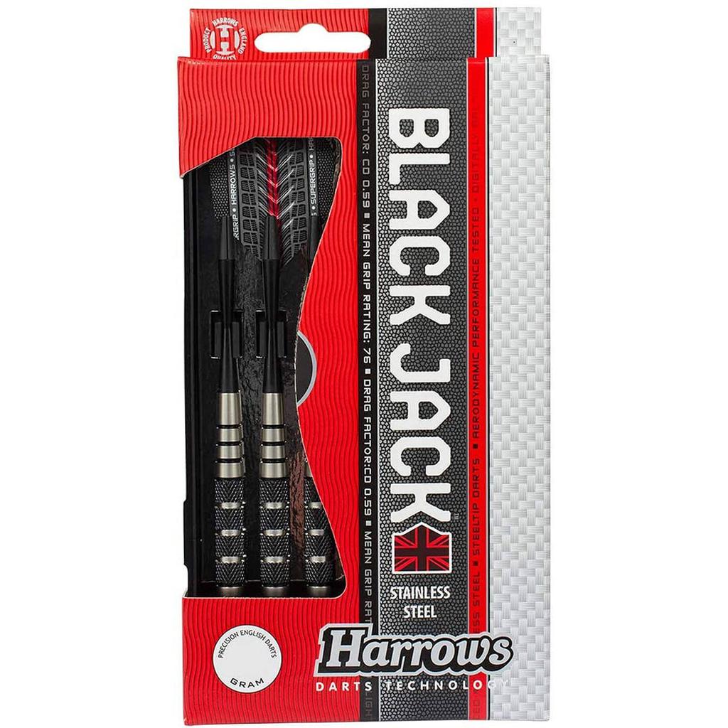 Harrows Black Jack steeltip dartpijlen (24 gram)